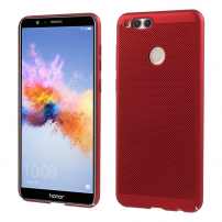 Carcasă din plastic cu aerisire, pentru Honor 7X - roșu