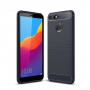 Carcasă rezistentă cu textură șlefuită, pentru Honor 7A - albastru închis