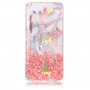 Carcasă din plastic marmură, pentru Honor 7S - gri-roz
