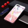 Carcasă din plastic marmură, pentru Honor 7S - gri-roz