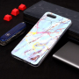 Carcasă din plastic marmură, pentru Honor 7S - albastru