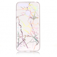 Carcasă din plastic marmură, pentru Honor 7A - alb