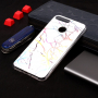 Carcasă din plastic marmură, pentru Honor 7A - alb