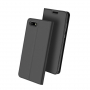 Husă flip Dux Ducis Skin Pro, din piele, pentru Honor 7S - gri