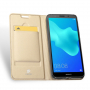 Husă flip Dux Ducis Skin Pro, din piele, pentru Honor 7S - auriu