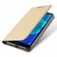 Husă flip Dux Ducis Skin Pro, din piele, pentru Honor 7S - auriu