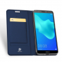Husă flip Dux Ducis Skin Pro, din piele, pentru Honor 7S - albastru închis