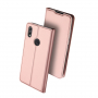 Husă flip Dux Ducis Skin Pro, din piele, pentru Honor 8X - roz-auriu