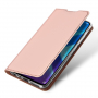 Husă flip Dux Ducis Skin Pro, din piele, pentru Honor 8X - roz-auriu