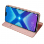 Husă flip Dux Ducis Skin Pro, din piele, pentru Honor 8X - roz-auriu