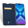Husă flip Dux Ducis Skin Pro, din piele, pentru Honor 8X - albastru închis