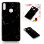 Carcasă din plastic marmură, pentru Honor 8X - negru