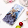 Carcasă din plastic marmură, pentru Honor 8X - albastru