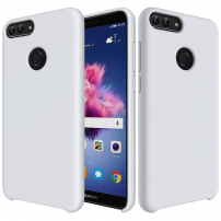 Carcasă din silicon Liquid pentru Honor 9 Lite - alb