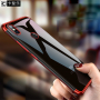Carcasă Cafele, din plastic transparent cu ramă, pentru Xiaomi Mi 8 - roșu