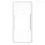 Carcasă din plastic cu margine din silicon, pentru Xiaomi Mi 8 - alb