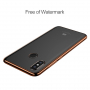 Carcasă transparentă Baseus Shining, cu ramă, pentru Xiaomi Mi 8 - auriu