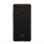 Carcasă transparentă Baseus Shining, cu ramă, pentru Xiaomi Mi 8 - auriu