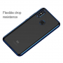 Carcasă transparentă Baseus Shining, cu ramă, pentru Xiaomi Mi 8 - albastru