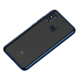 Carcasă transparentă Baseus Shining, cu ramă, pentru Xiaomi Mi 8 - albastru