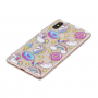 Carcasă din plastic, unicorn și donuts, pentru Xiaomi Mi 8 - transparent