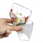 Carcasă din plastic cerb cu flori, pentru Xiaomi Mi 8 - transparent