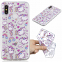 Carcasă din plastic unicorni, pentru Xiaomi Mi 8 - transparent