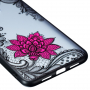 Carcasă din plastic floare mică cu broderie, pentru Xiaomi Mi 8 Lite - negru