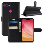 Husă flip Litchi, din piele pentru Xiaomi Mi 8 Lite - negru