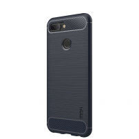 Carcasă Mofi cu textură șlefuită, pentru Xiaomi Mi 8 Lite - albastru închis