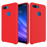 Carcasă din silicon Liquid pentru Xiaomi Mi 8 Lite - roșu