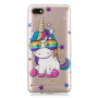 Carcasă de protecție cu unicorn colorat, pentru Xiaomi Redmi 6 - transparent