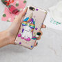 Carcasă de protecție cu unicorn colorat, pentru Xiaomi Redmi 6 - transparent