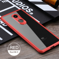 Carcasă de protecție Ipaky, TPU combinat cu plexiglas, pentru Xiaomi Redmi 5 - roșu