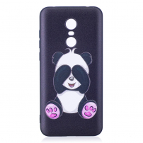 Husă de protecție cu panda simpatică pentru Xiaomi Redmi Note 5 - negru
