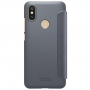 Husă de protecție Nillkin, cu fereastră, pentru Xiaomi Mi A2 - negru