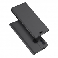 Husă de protecție Dux Ducis, din piele, pentru Xiaomi Mi A2 - gri închis,