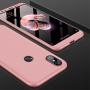 Husă de protecție GKK, de spate și față, pentru Xiaomi Mi A2 - roz-auriu