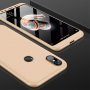 Husă de protecție GKK, de spate și față, pentru Xiaomi Mi A2 - auriu