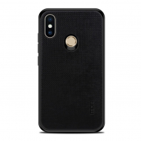 Husă de protecție Mofi, din plastic și textil, pentru Xiaomi Redmi Note 5 - negru