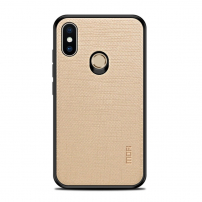 Husă de protecție Mofi, din plastic și textil, pentru Xiaomi Redmi Note 5 - auriu