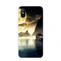Husă de protecție, din plastic, lună și golf, pentru Xiaomi Mi A2
