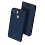 Husă de protecție Dux Ducis, din piele, pentru Xiaomi Redmi 6 - albastru închis