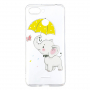 Carcasă moale de protecție elefant cu umbrelă pentru Xiaomi Redmi 6 - transparent