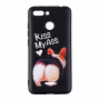 Carcasă moale de protecție Sărută-mă, pentru Xiaomi Redmi 6 - negru