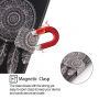 Husă tip portofel, cu dreamcatcher alb pentru Xiaomi Redmi 6 - negru
