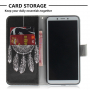Husă tip portofel, cu dreamcatcher alb pentru Xiaomi Redmi 6 - negru