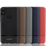 Carcasă cu textură din piele șlefuită, pentru Xiaomi Mi A2 Lite - negru