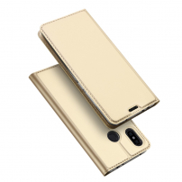 Husă de protecție Dux Ducis, din piele, pentru Xiaomi Redmi Note 6 Pro - auriu