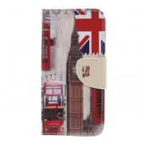 Husă flip Londra pentru Xiaomi Redmi Note 6 Pro - alb